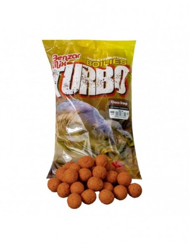 Boilies Benzar Mix Turbo Boilies, Ciocolata Portocala, 25mm, 800g