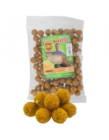 Boilies Benzar Turbo Boilie, Miere, 16mm, 250g