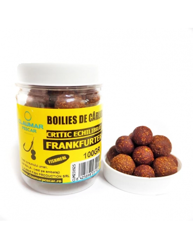 Boilies Claumar Fishmeal Critic Echilibrat, Frankfurter, 16mm, 100gr