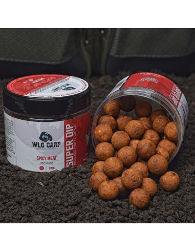 Boilies Carlig WLC Carp Superdip, Spicy Meat, 20mm, 200gr