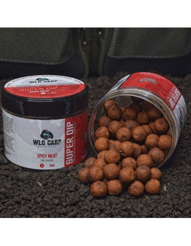 Boilies Carlig WLC Carp Superdip, Spicy Meat, 16mm, 200gr