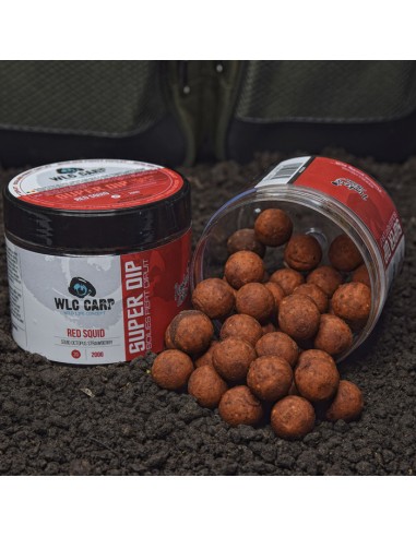 Boilies Carlig WLC Carp Superdip, Red Squid, 20mm, 200gr