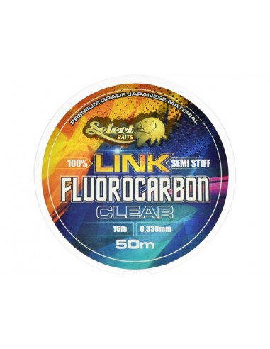 Fir Fluorocarbon Select Baits LINK Semi-Stiff, 50m