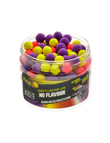 Pop-up micro Select Baits, Mixed Fluro No Flavour, 8mm, 150buc