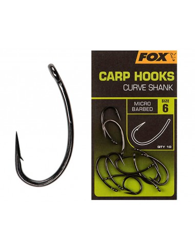 Carlige Fox Curve Shank, 10buc/plic