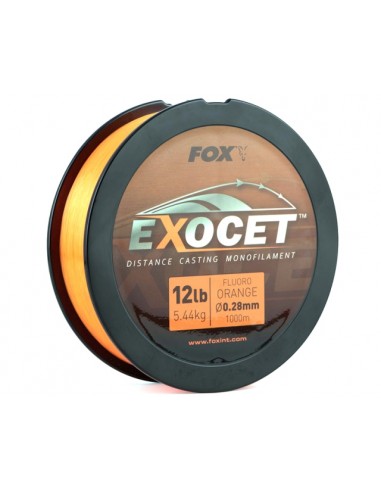 Fir Monofilament Fox Exocet, Fluoro Orange, 1000m