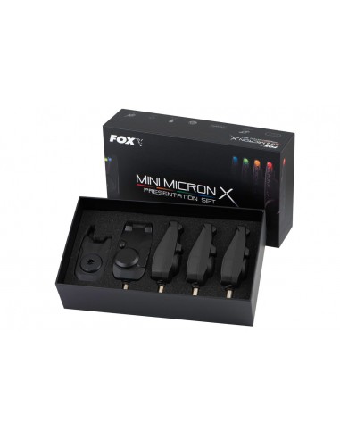 Set 4 Avertizori Fox Mini Micron X + Statie X Receiver