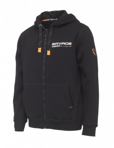 Hanorac Savage Gear Urban Zip, Culoare Black Ink