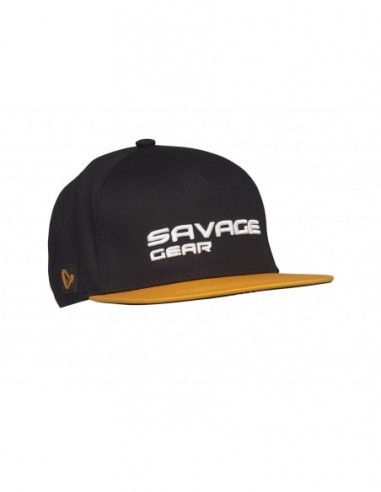 Sapca Savage Gear Flat Peak 3D Logo One Size, Culoare Black Ink