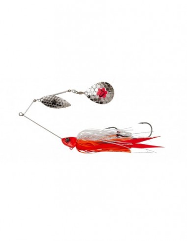 Spinnerbait Savage Gear Da Bush Sinking, Culoare Red Head Silver, 14cm, 21gr