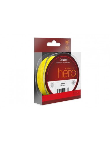 Fir Textil Delphin Hero 4, Galben Fluo, 0.40mm, 30.1kg, 10m