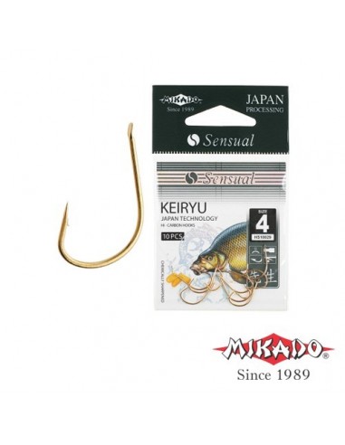 Carlige Mikado Sensual Keiryu Gold, 10buc/plic