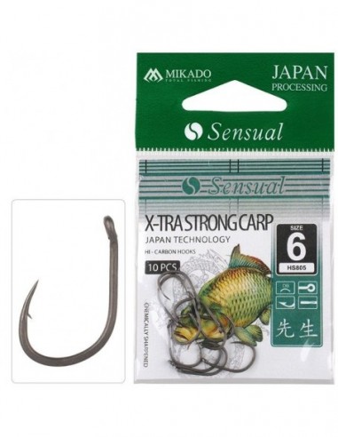 Carlige Mikado Sensual X-tra Strong Carp, 10buc/plic