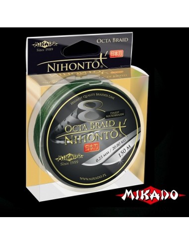 Fir Textil Mikado Nihonto Octa Braid, Green, 150m