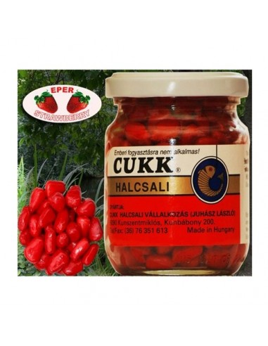 Porumb Cukk Fara Zeama, Capsuni, Culoare Rosu, 125gr