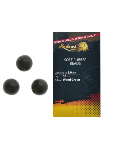 Bilute Cauciucate Select Baits Soft Rubber Beads, 5mm, 10buc/plic