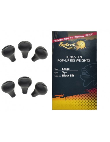 Bilute Tungsten Select Baits Tungsten Pop-up Rig Weights, 5buc/plic