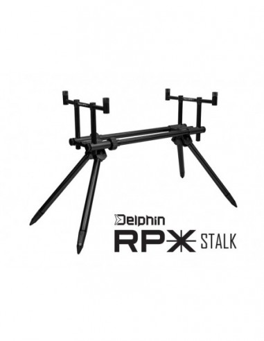 Rod Pod Aluminiu Delphin RPX Stalk BlackWay, Negru Anodizat, 2 Posturi