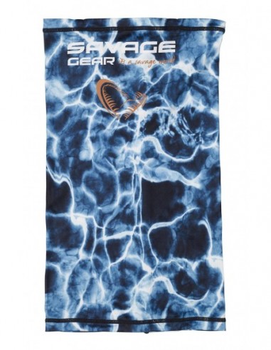 Bandana Buff Savage Gear Sunmask Marine UV One Size, Sea Blue