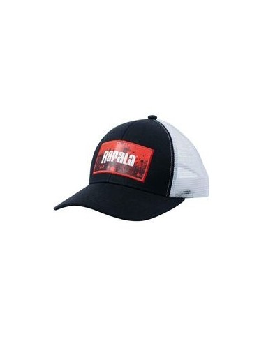 Sapca Rapala Splash Trucker Cap Black / Red