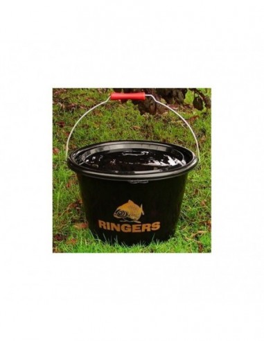 Galeata pentru Nada Ringers Bait Bucket Black + Capac, 18L