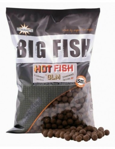 Boilies Dynamite Baits Hot Fish & GLM, 15mm, 5kg