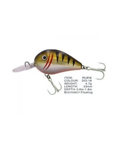 Vobler FL FL512 Floating, Culoare 203-1, 3.3cm, 4.7g