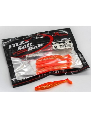 Shad Filfishing Filex Zico, Culoare 02, 8cm, 5buc/plic