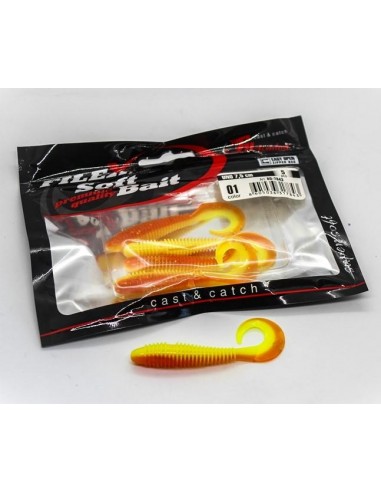 Grub Filfishing Uno, Culoare 01, 7.5cm, 5buc/plic