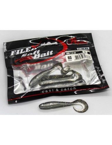 Grub Filfishing Uno, Culoare 03, 7.5cm, 5buc/plic