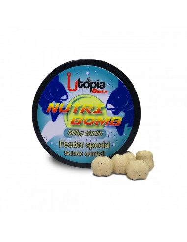 Boilies Utopia Baits Nutri Bomb, Milky Garlic, 10mm, 90gr