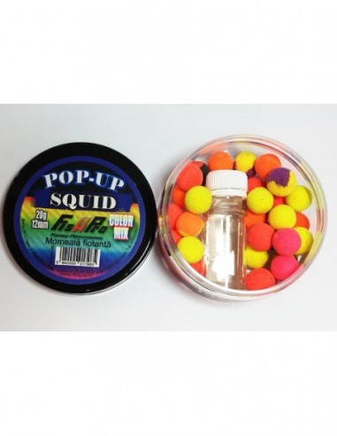 Pop Up Fish Pro, Color Mix Squid, 12mm, 20gr