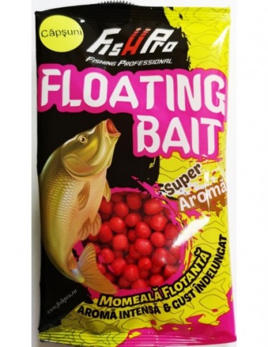 Pufuleti Puffi Fish Pro Floating Bait, 4-6mm, Capsuni, 15gr