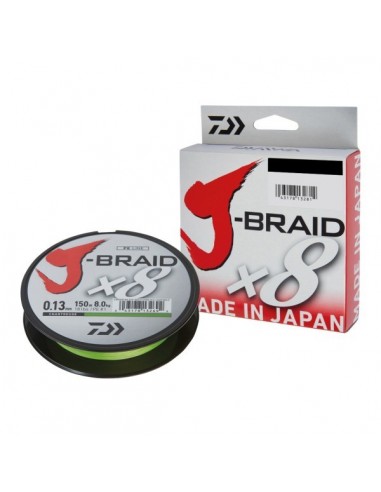 Fir Textil Daiwa J-Braid X8 Chartreuse 150m