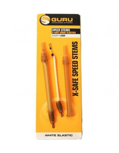 Tija Interschimbabila cu Elastic Alb Guru X-Safe Speed Stems Light, 2buc/blister