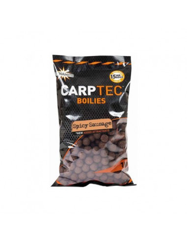 Boilies Dynamite Baits Carp Tec Boilies, Spicy Sausage, 15mm, 2kg