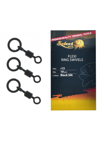 Vartej Cu Anou Select Baits Flexi Ring Swivels, 10buc/plic