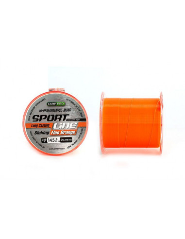 Fir Monofilament Carp Prp Sport Long Cast, Fluo Orange, 300m