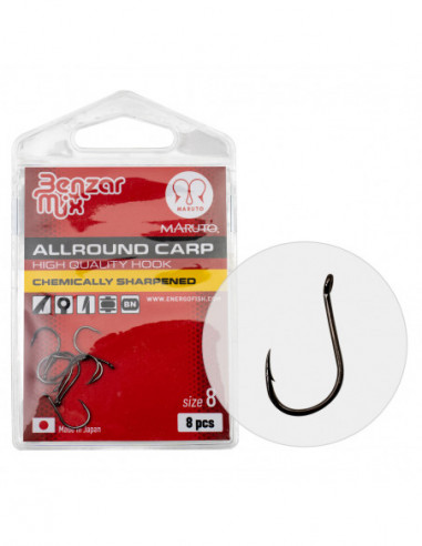 Carlige Benzar Allround Carp, 8buc/plic