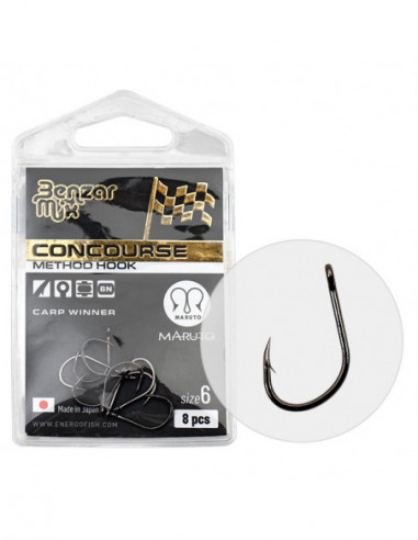 Carlige Benzar Concourse Method Carp Winner, 8buc/plic