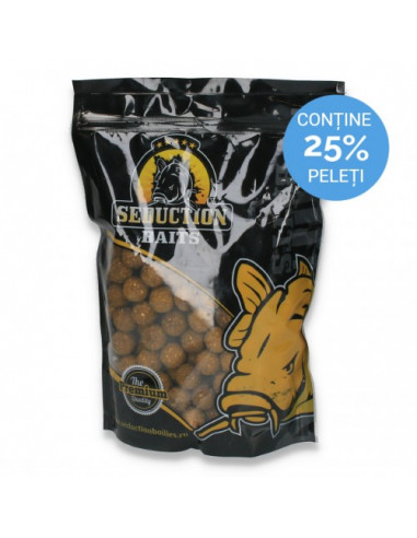 Boilies Seduction Baits Pellet Boilies, Porumb, Solubile, 1kg