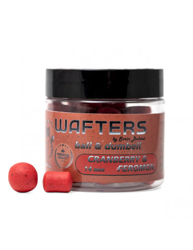 Wafters Addicted Carp Baits Ball & Dumbell, Cranberry & Feromon, 14mm