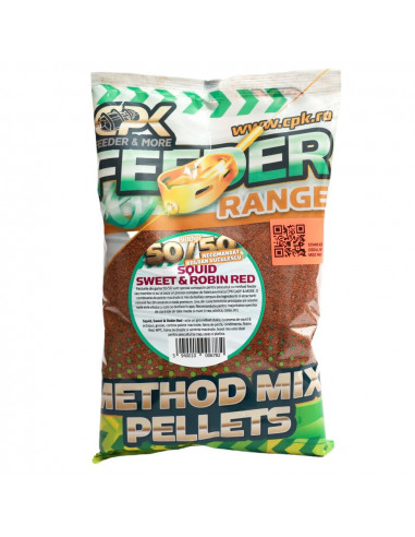 Nada Method Mix CPK 50/50 Feeder, Squid Sweet & Robin Red, 900gr