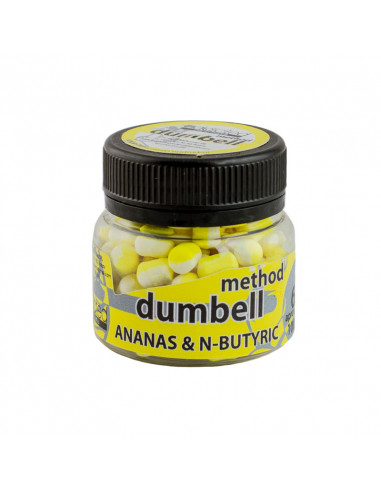 Pop-Up Dumbell Addicted Carp Baits Method, Ananas & N-Butyric Alb/Galben, 6mm, 100buc