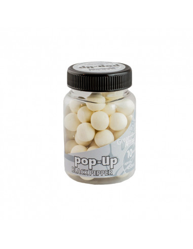 Pop-Up Addicted Carp Baits, Black Pepper, 10mm, 45buc