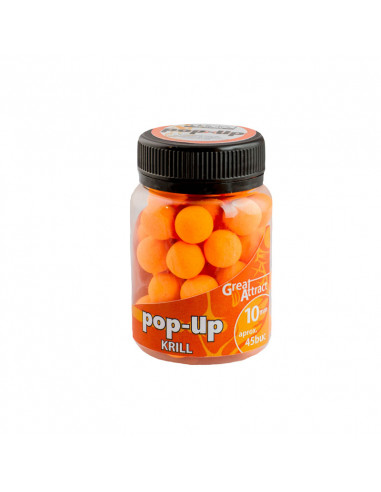 Pop-Up Addicted Carp Baits, Krill, 10mm, 45buc