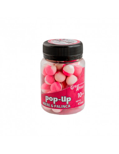 Pop-Up Addicted Carp Baits, Miere & Palinca, 10mm, 45buc