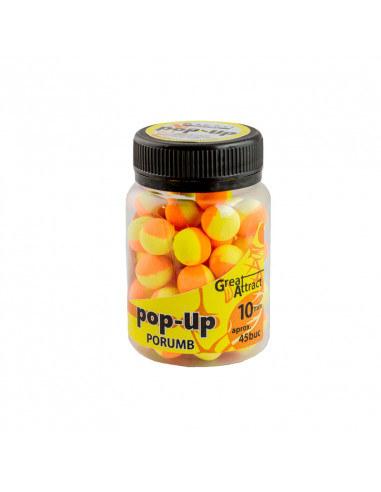 Pop-Up Addicted Carp Baits, Porumb, 10mm, 45buc