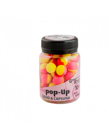 Pop-Up Addicted Carp Baits, Squid & Capsuna, 10mm, 45buc