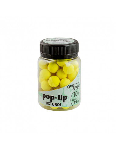 Pop-Up Addicted Carp Baits, Usturoi, 10mm, 45buc